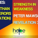 Sunday 21 June 2020 | Peter Mawson | Strength In Weakness