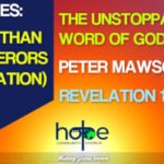 Sunday 8 November 2020 | Peter Mawson | The Unstoppable Word Of God