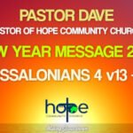 Sunday 31 December 2023 | Pastor Dave | New Year Message 2024